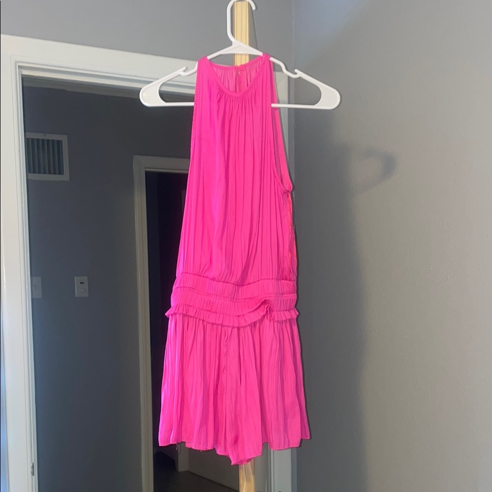 Vibrant Pink Sleeveless Dress